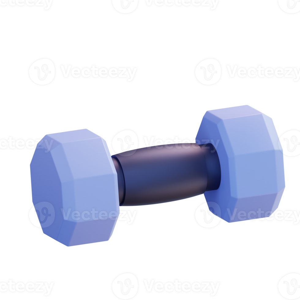 3d illustration dumbbell png