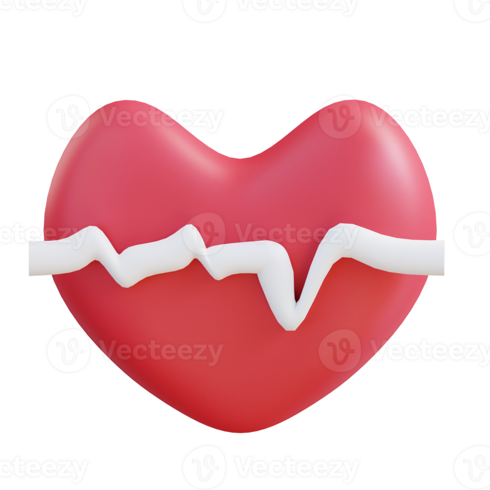 3d illustration heart health png