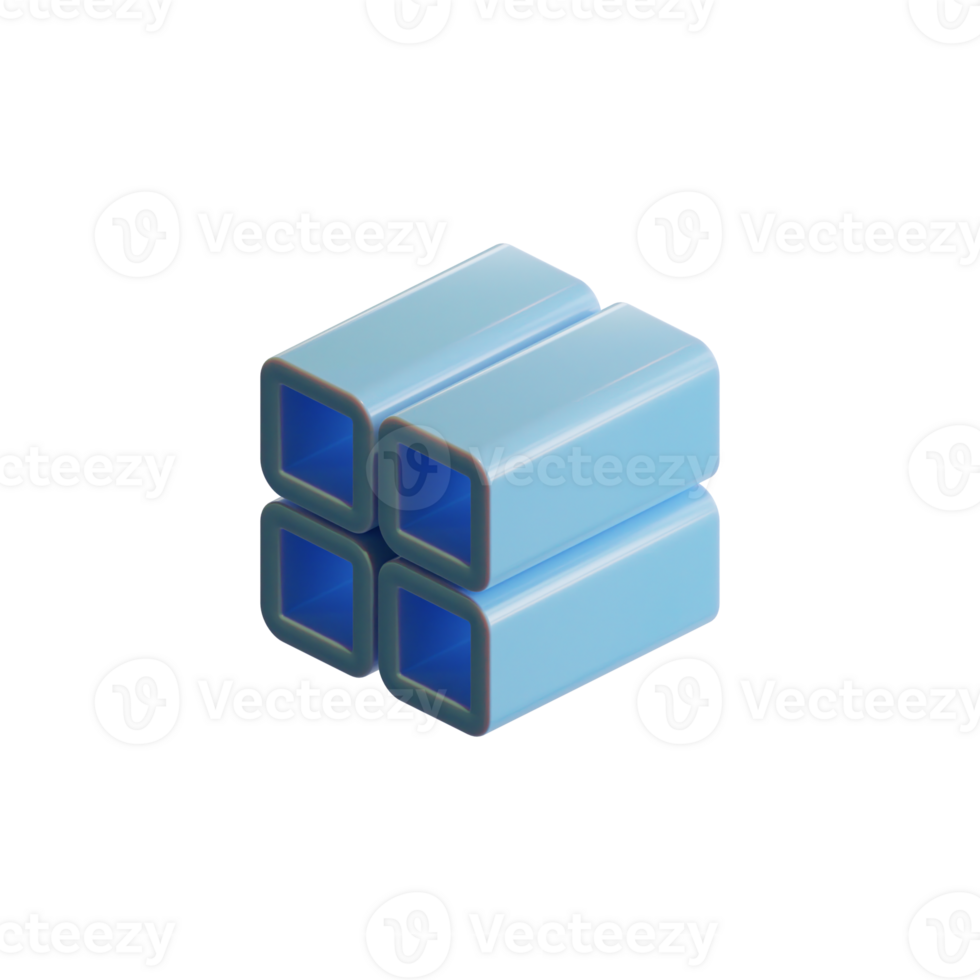 Cube 3D Render Element png