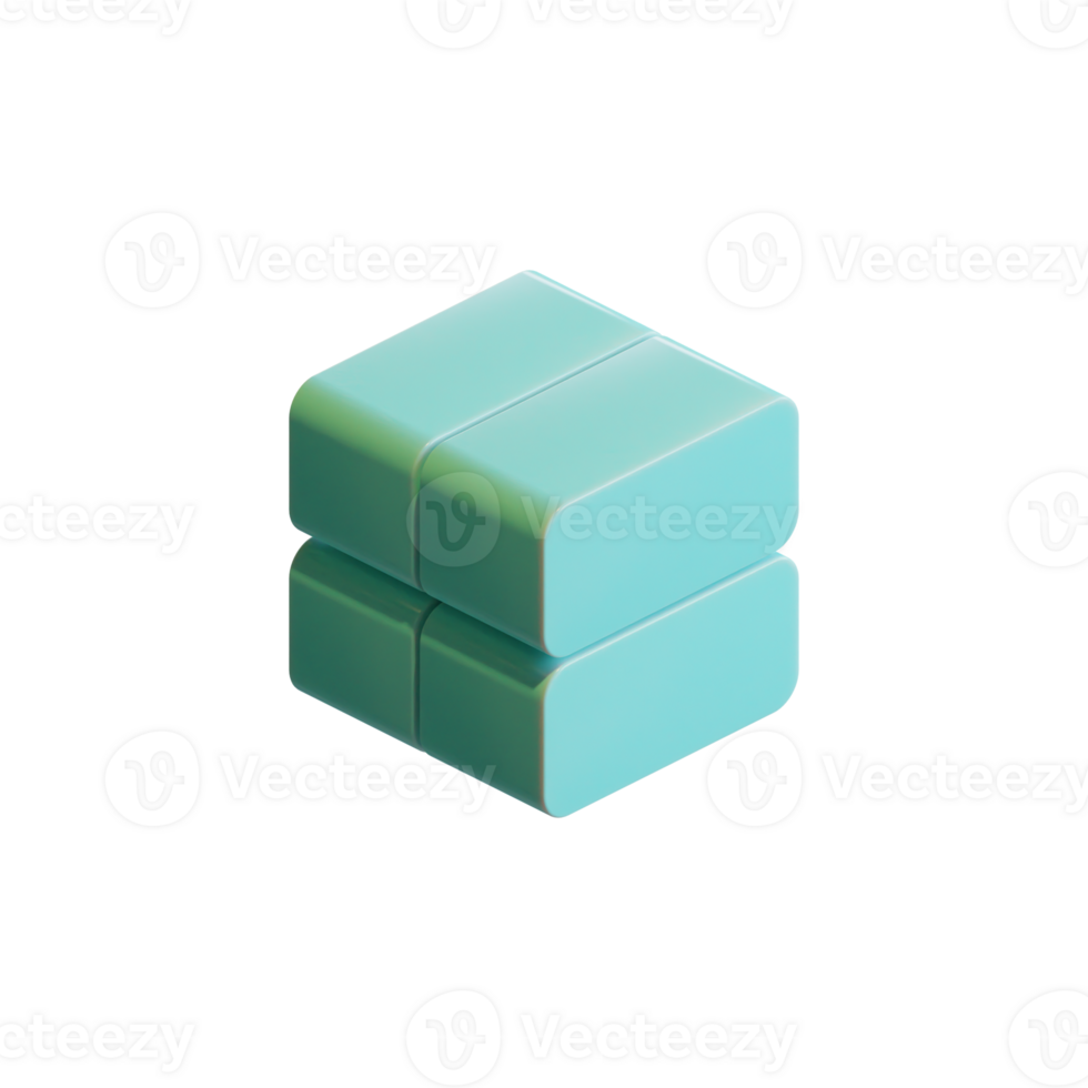 Cube 3D Render Element png