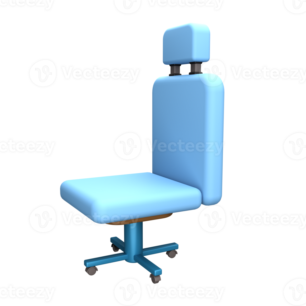 3d icon rendered desk chair png