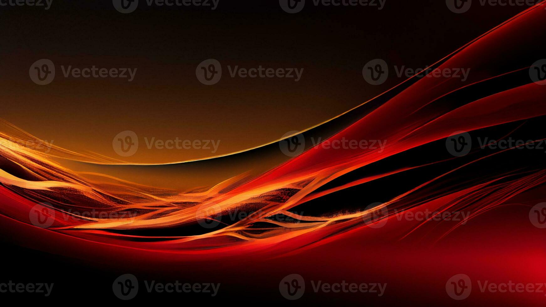 Red Evolving Fractal Waves Abstract Background. photo