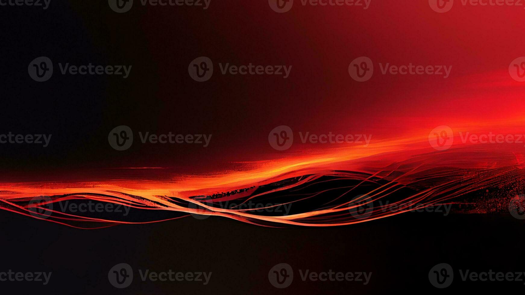Abstract Red Aurora Waves Motion Background. photo