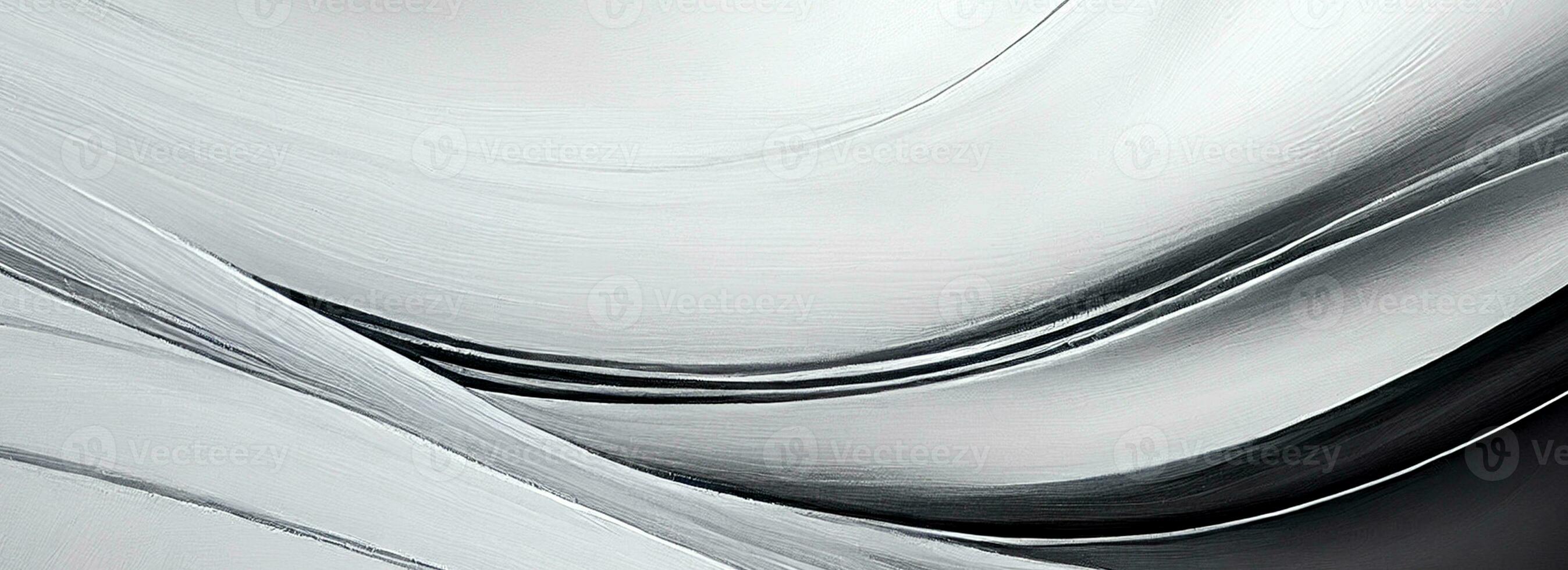 Abstract Smooth Waves Motion Gray Background. photo
