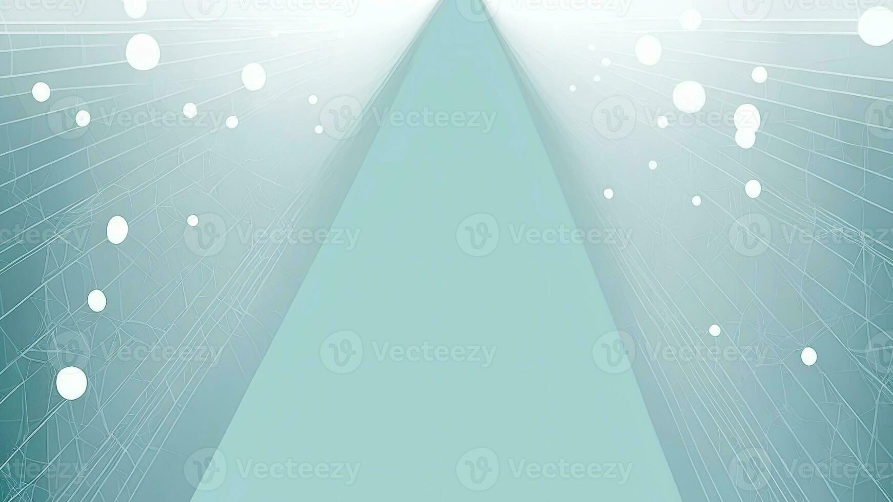 Spotlight Isolated With Beam On Pastel Blue Bokeh Background. photo