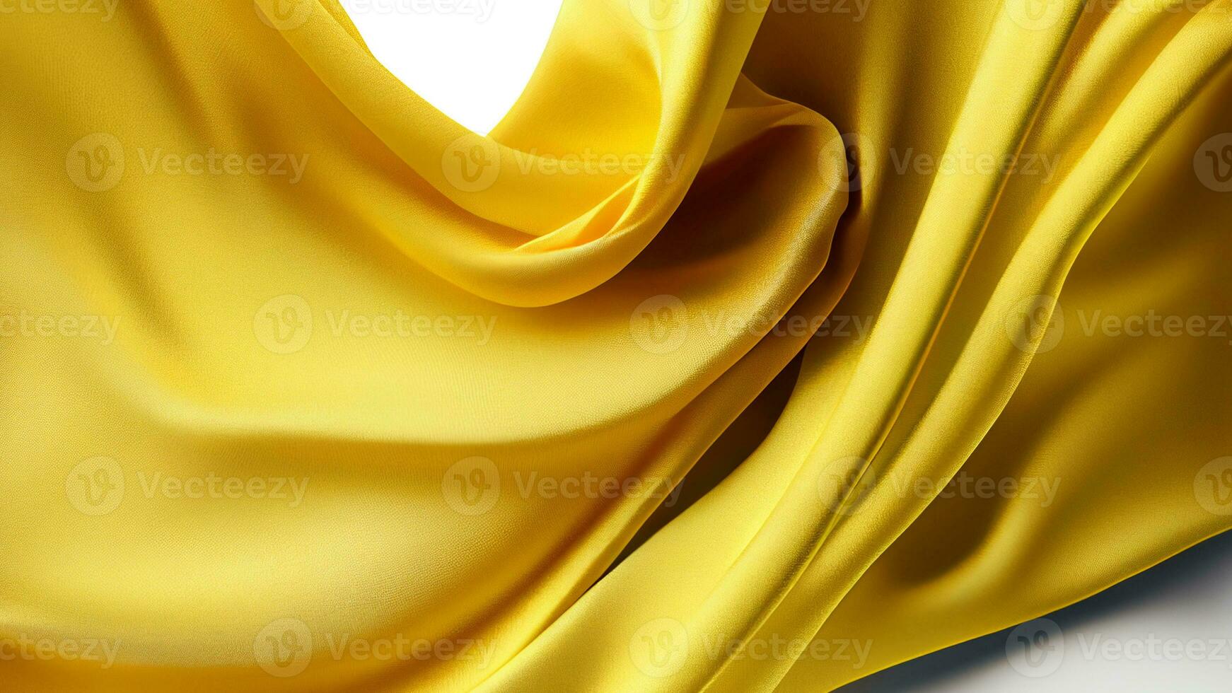 realista amarillo seda tela modelo antecedentes. foto