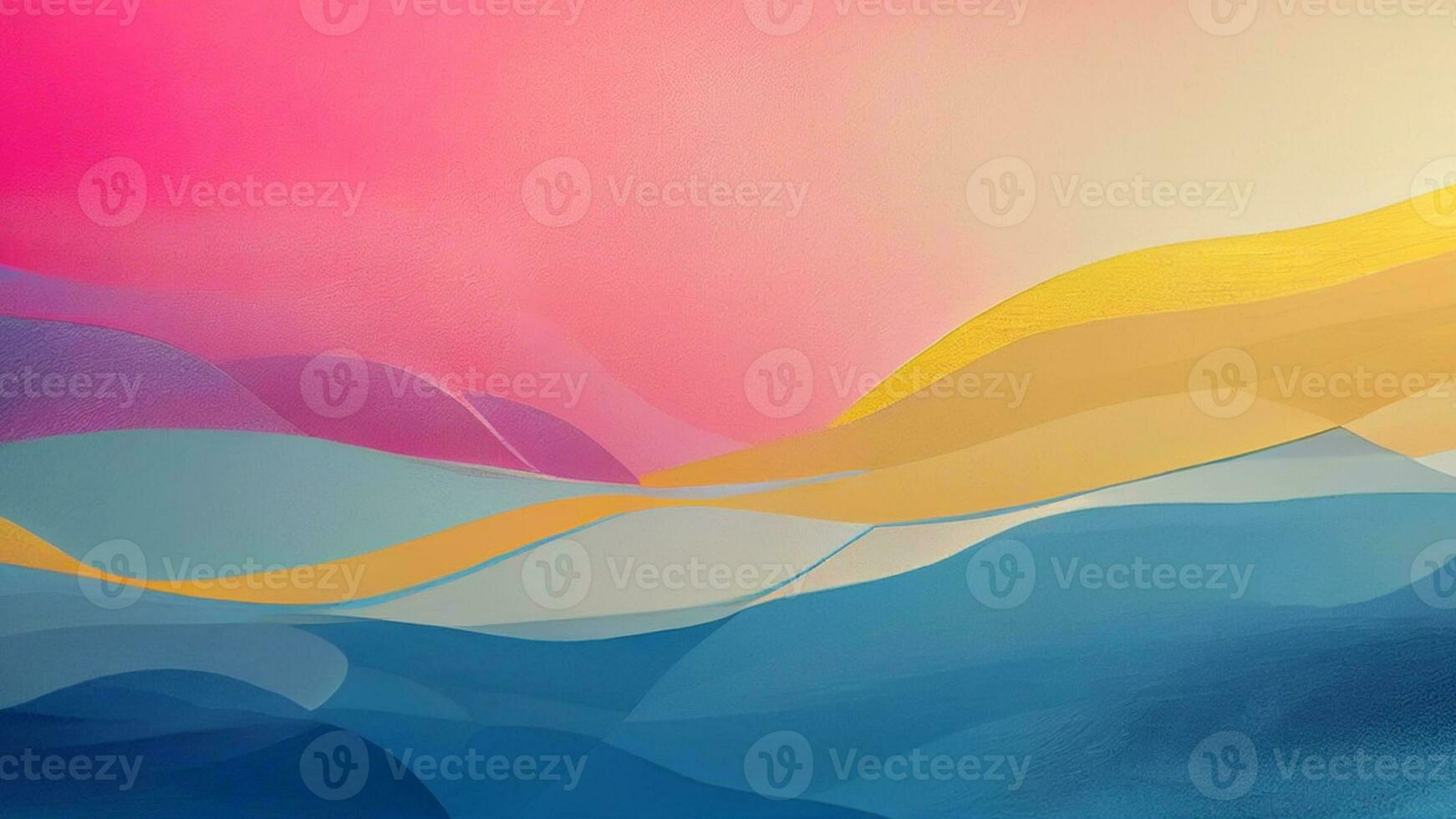 Multicolored Abstract Background With Creative Waves Flow. photo