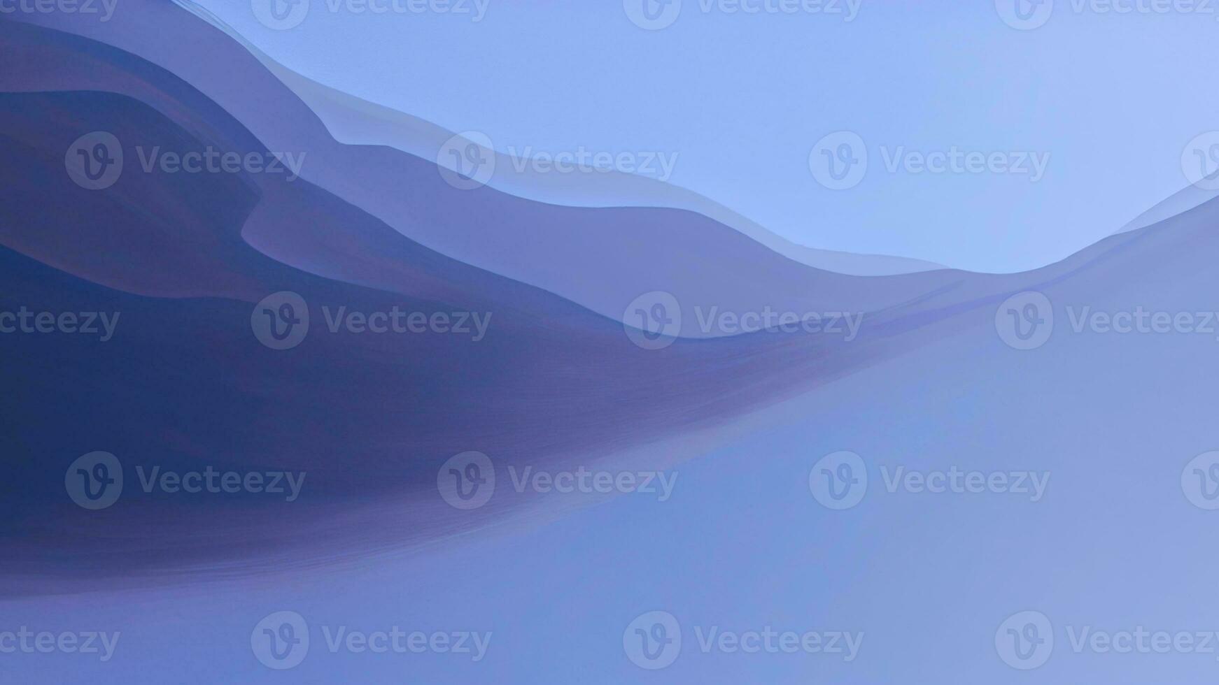 Abstract Layer Wavy Movement On Blue Background. photo