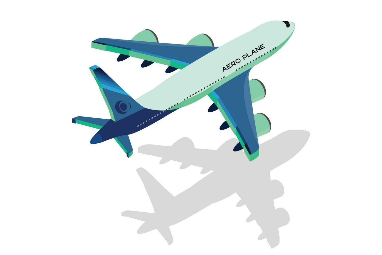 Isometric Air Plane Icon vector