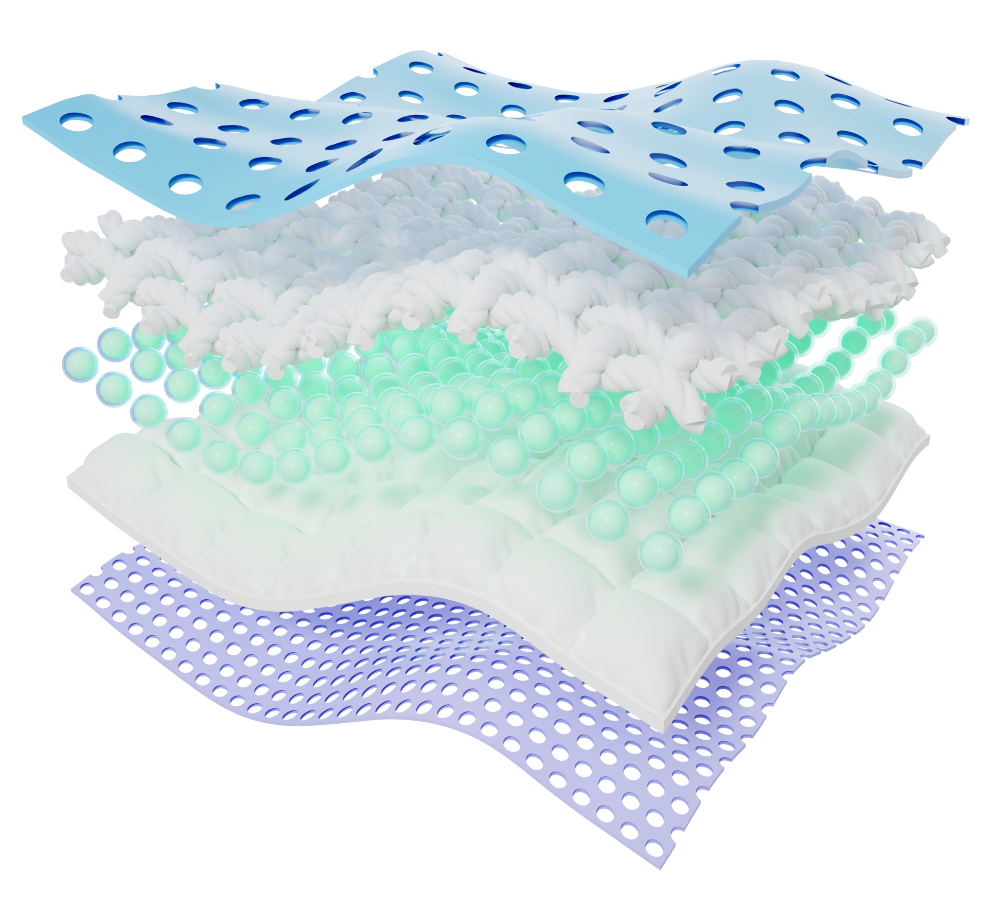 Absorb fabric layer pad, sanitary diaper with cotton surface, vector  background. Water drop leak absorbing material for baby diaper or  waterproof textile with moisture absorbent and soft cotton layer Stock  Vector Image