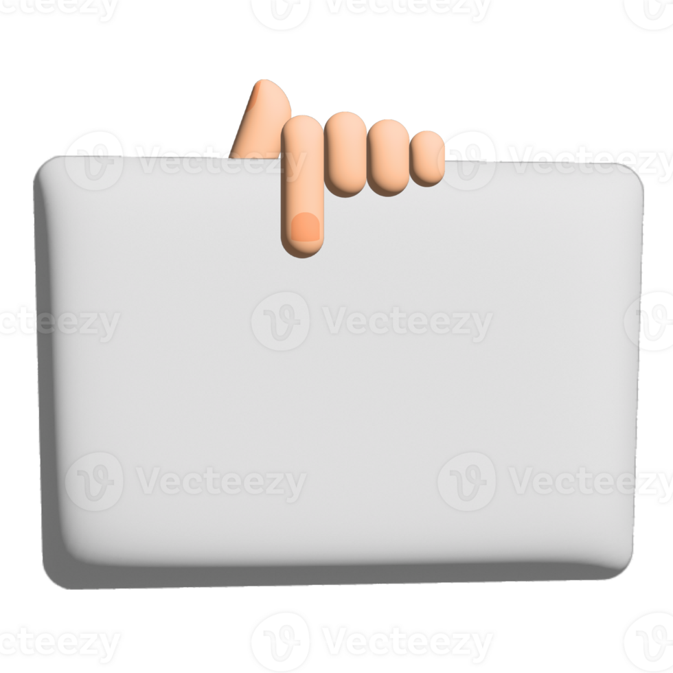 hands holding board for present png