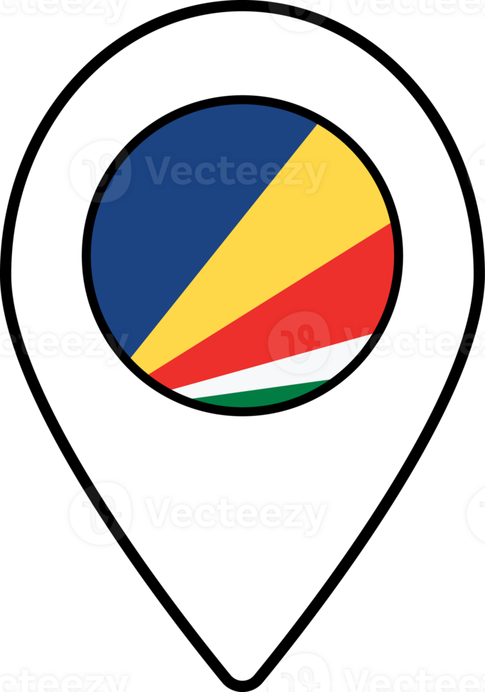 Seychelles flag map pin navigation icon. png