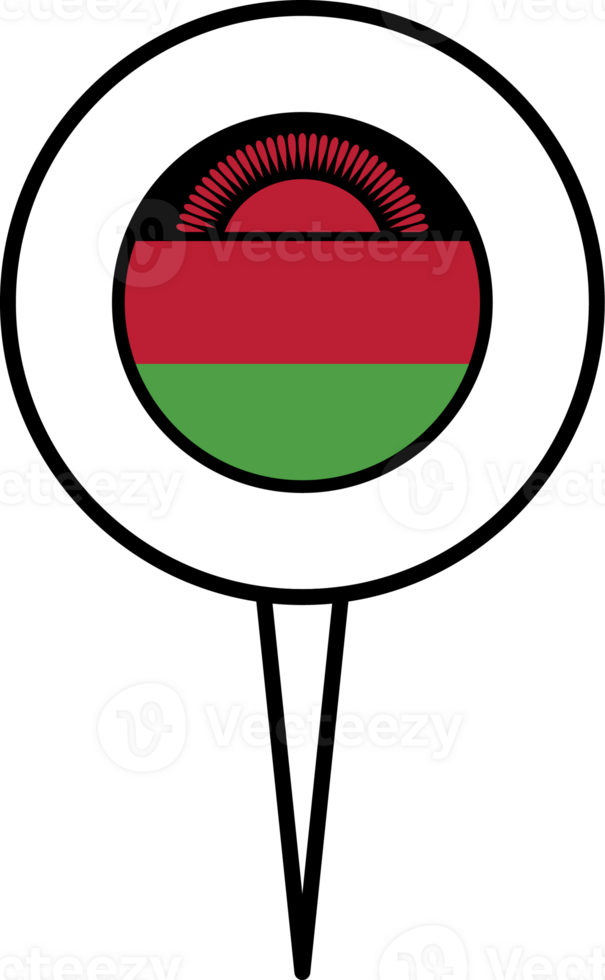Malawi flag pin location icon. png