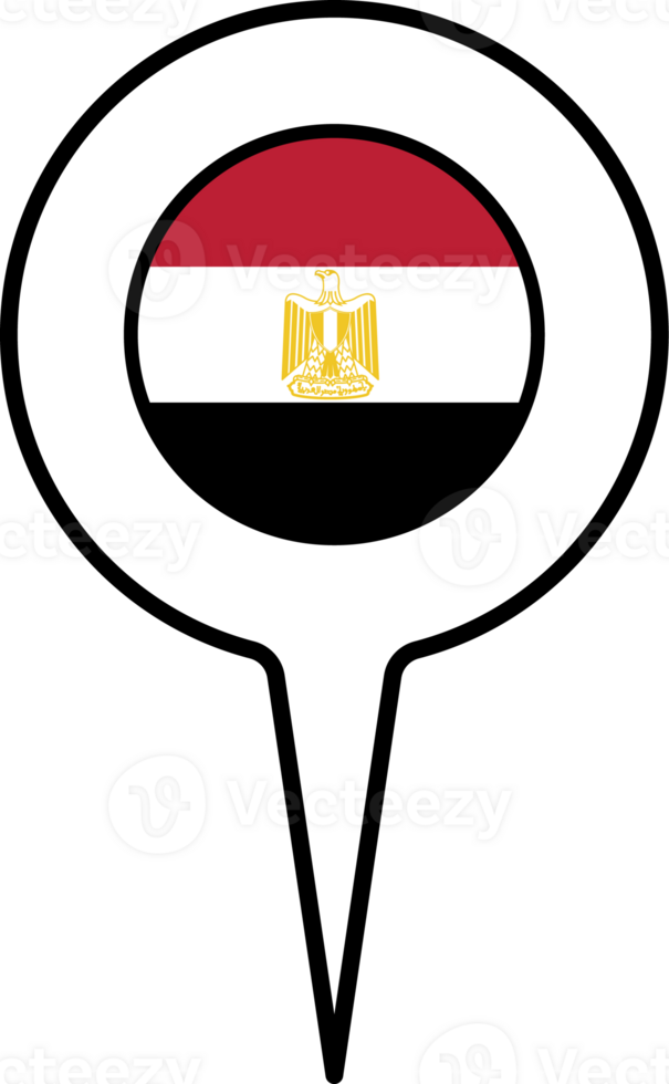Egypt flag Map pointer icon. png
