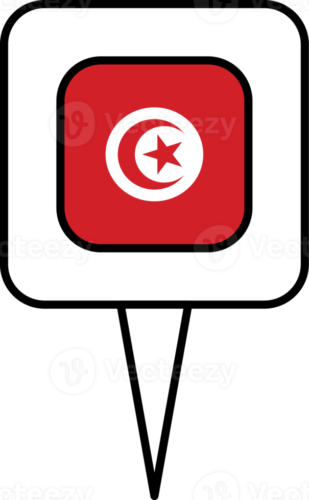 Tunisia flag pin place icon. png