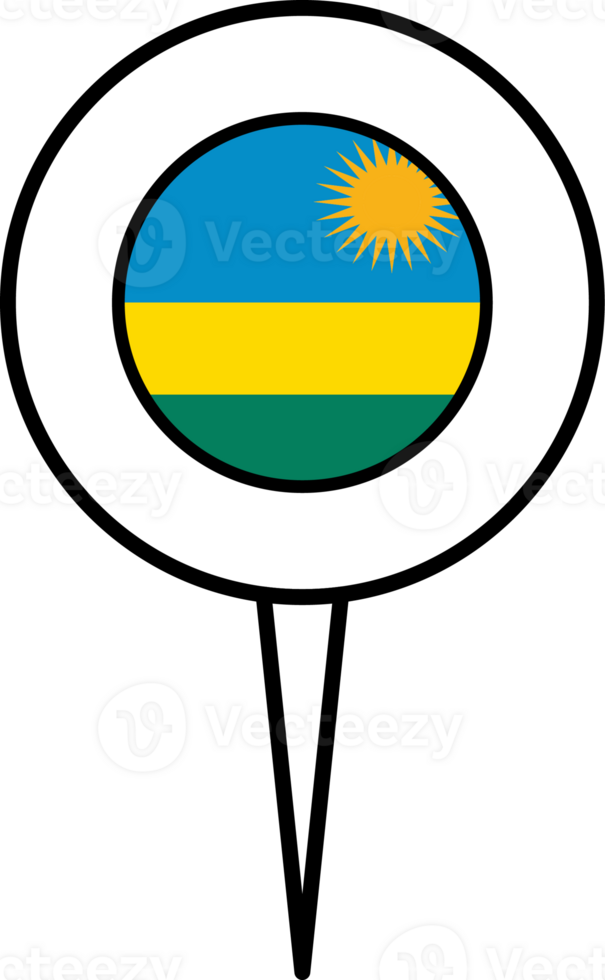 Rwanda flag pin location icon. png