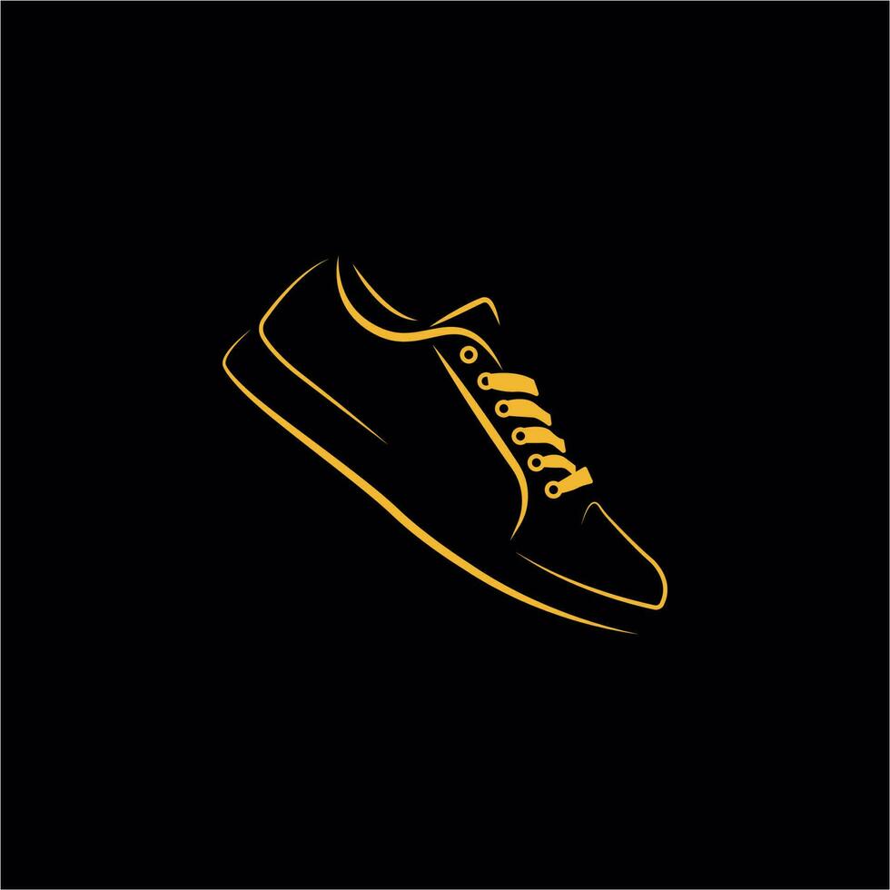 Zapatos logo vector, corriendo logo vector modelo