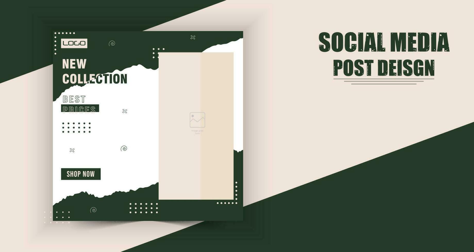 Social Media Post Design. vector