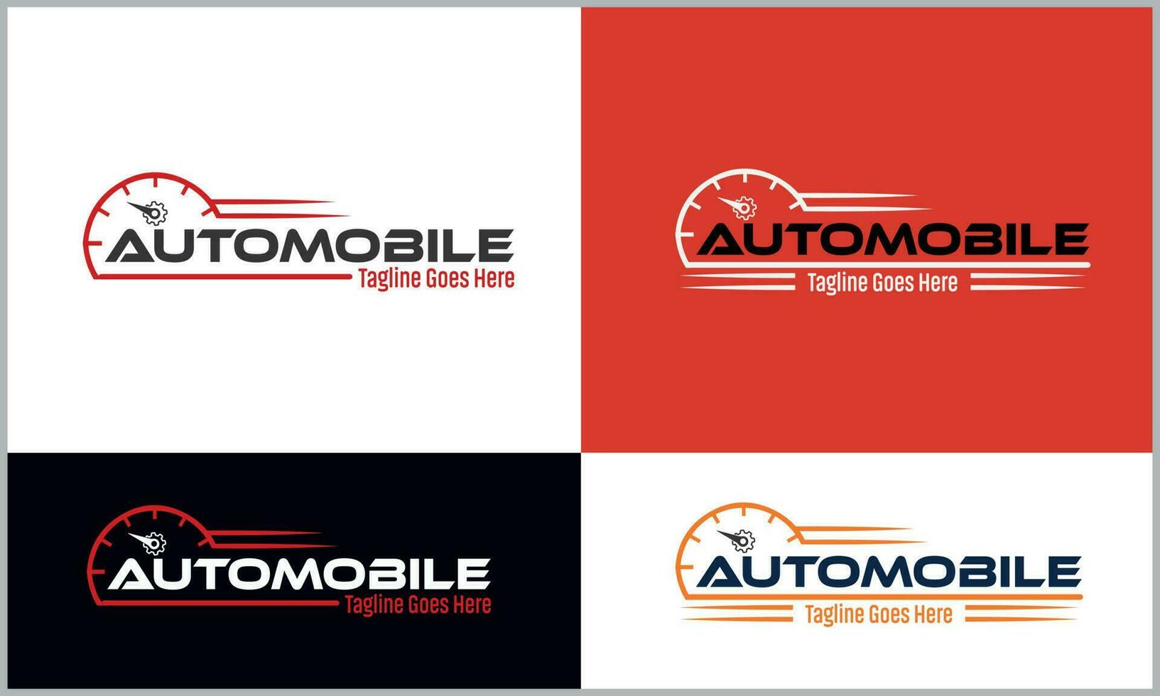 automóvil mantenimiento negocio logo modelo vector