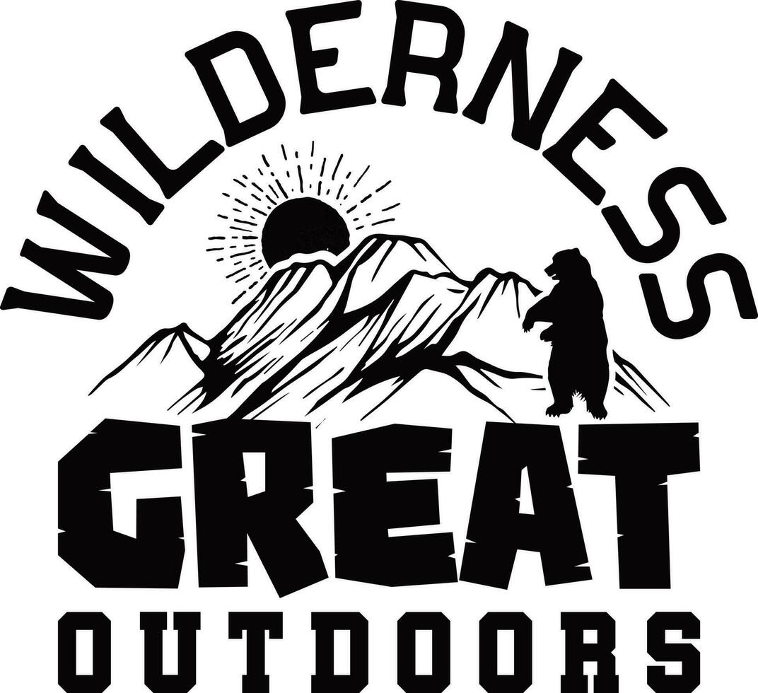 Wilderness Great Outdoors vector
