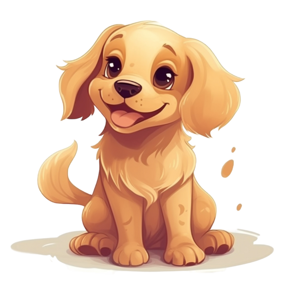 Golden Retriever Dog Clipart, png