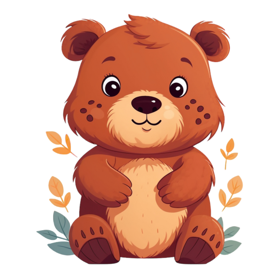 Desenho De Urso Bebê PNG , Desenho Animado, Animal, Bonitinho PNG