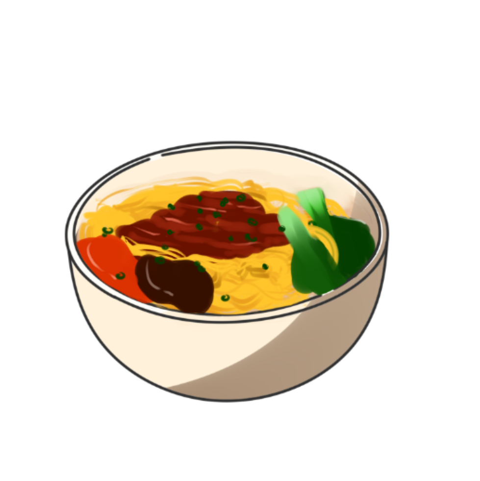 Chicken Noodle Illustration png