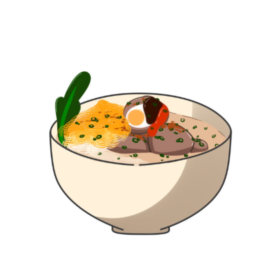 Oeuf boulette de viande illustration png