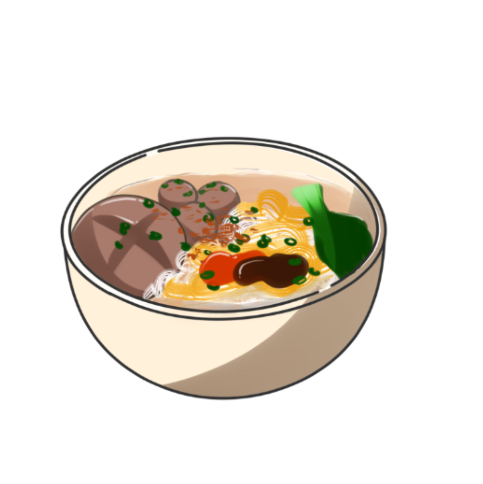 A Bowl of Meatball Illustration png