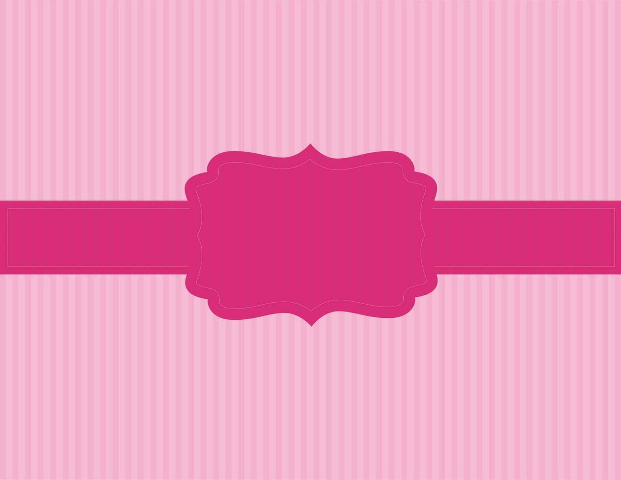 Pink Vector Background With Banner, Isolated Background.