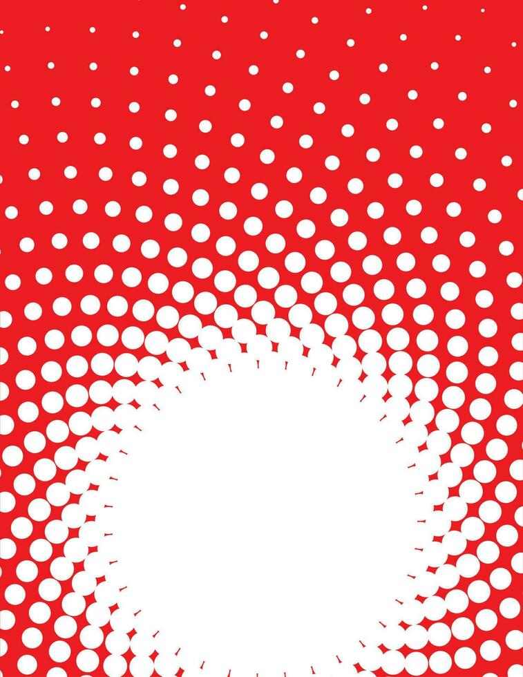 Halftone Red Vector Background, Isolated Background.