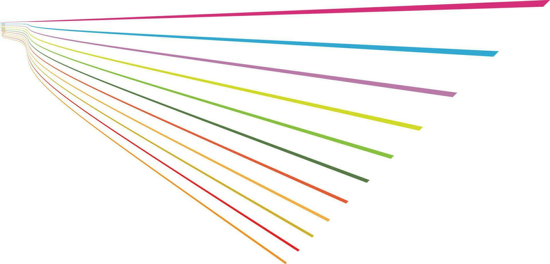 Lines Vector Graphics, Isolated Background.