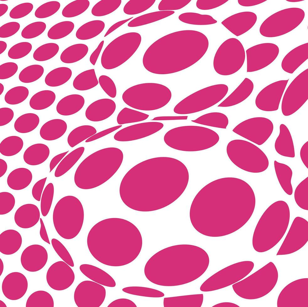 Pink Dots Vector Background, Isolated Background.