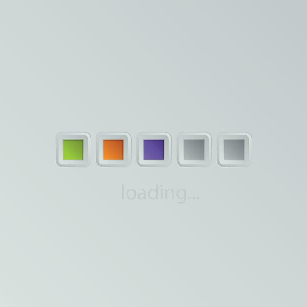 Loading..., Isolated Background. vector