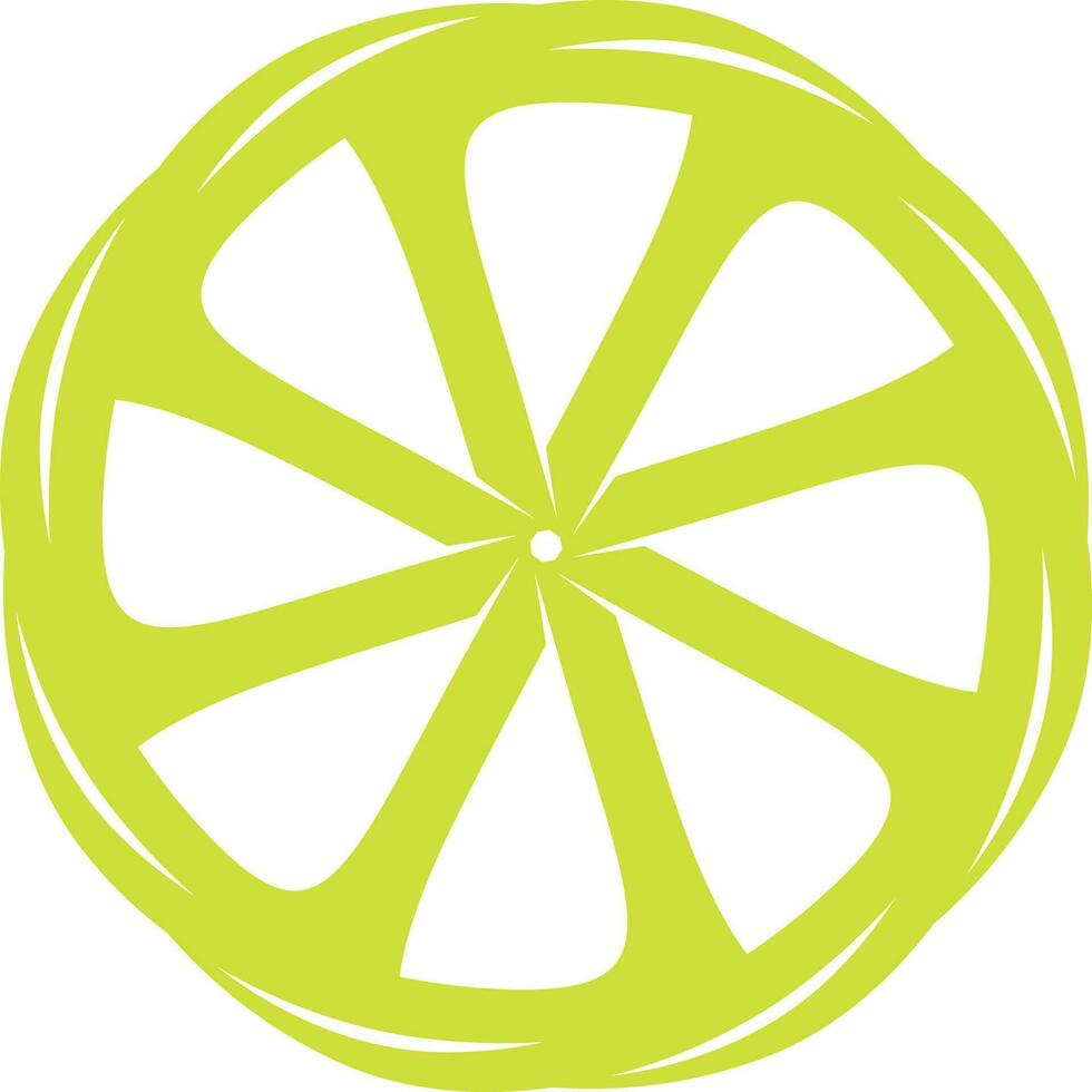 Lemon Vector Shape, Isolated Background.