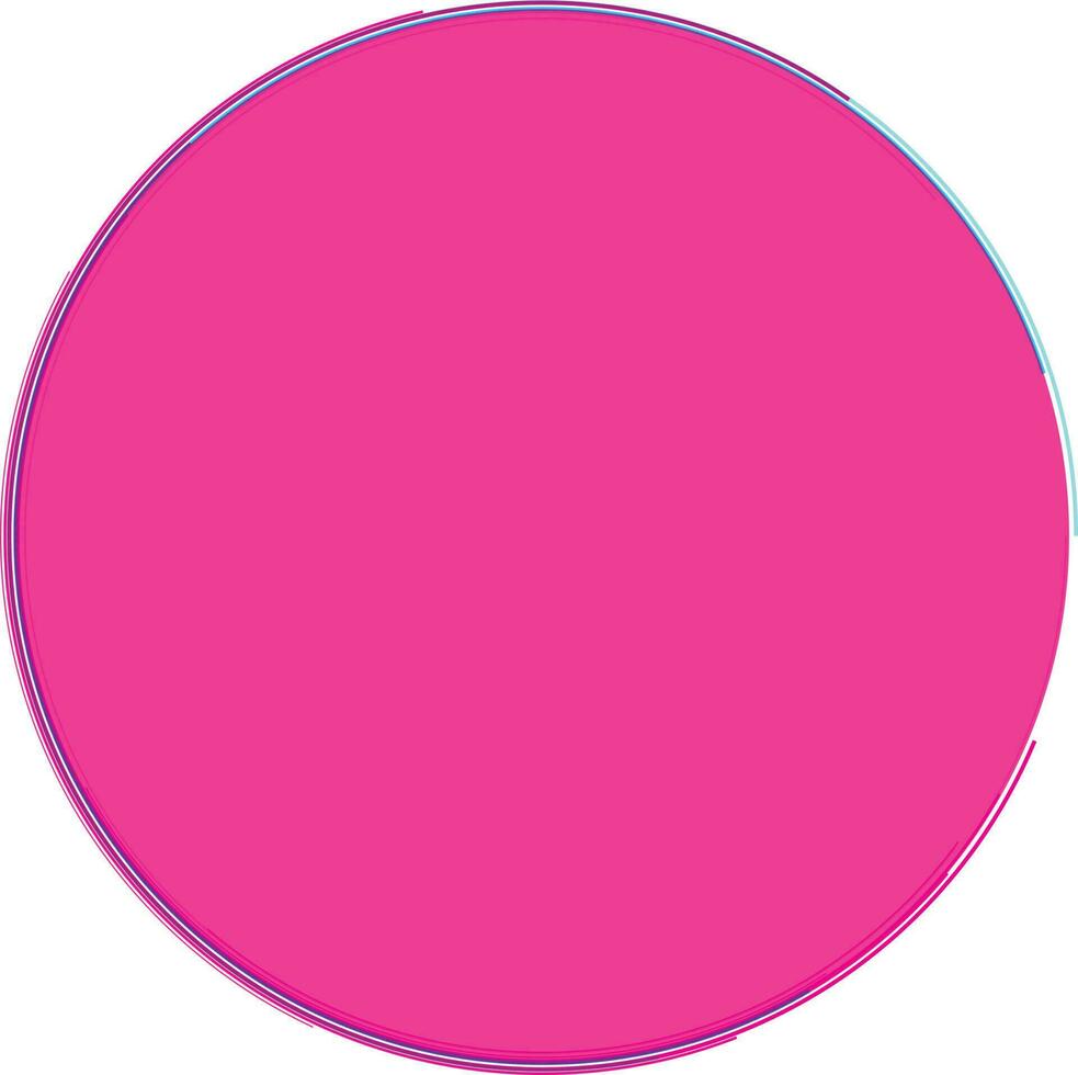Pink Circle Abstract Graphics, Isolated Background. vector