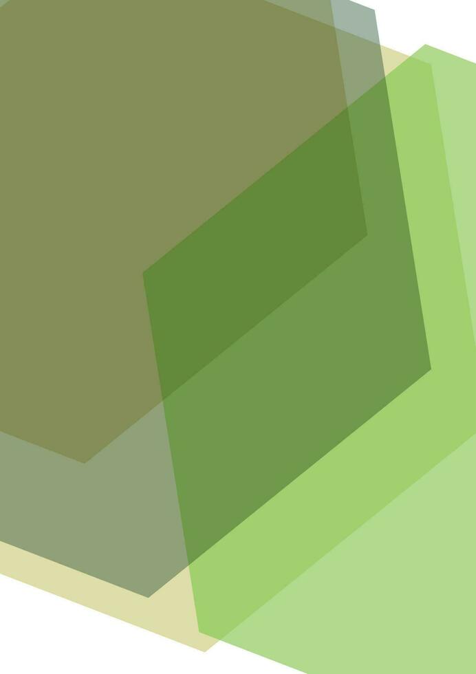 Green Abstract Page Design, Isolated Background. vector