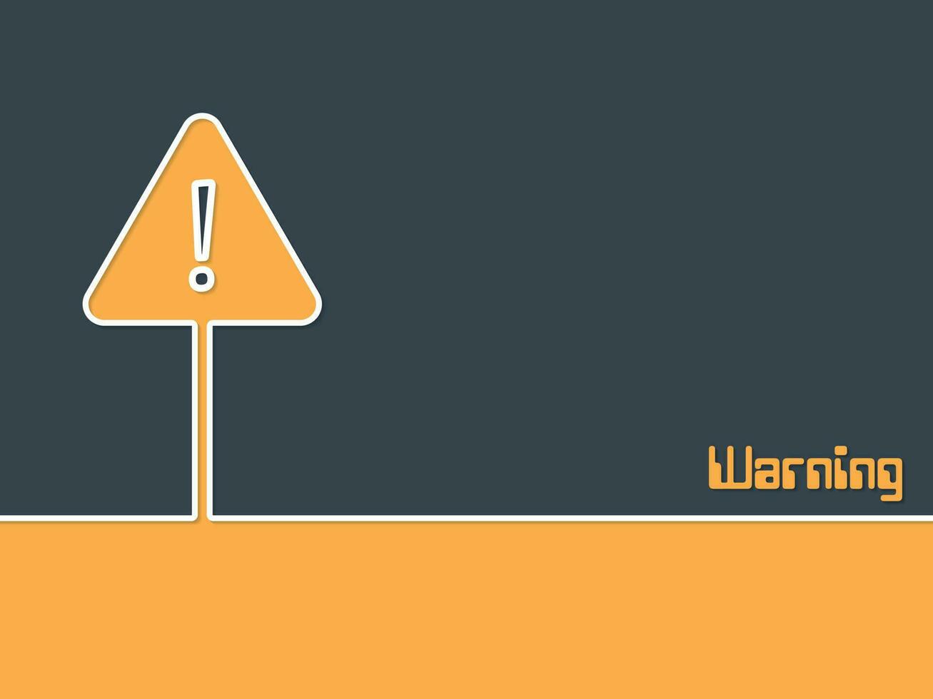 Warning Sign Background, Isolated Background. vector