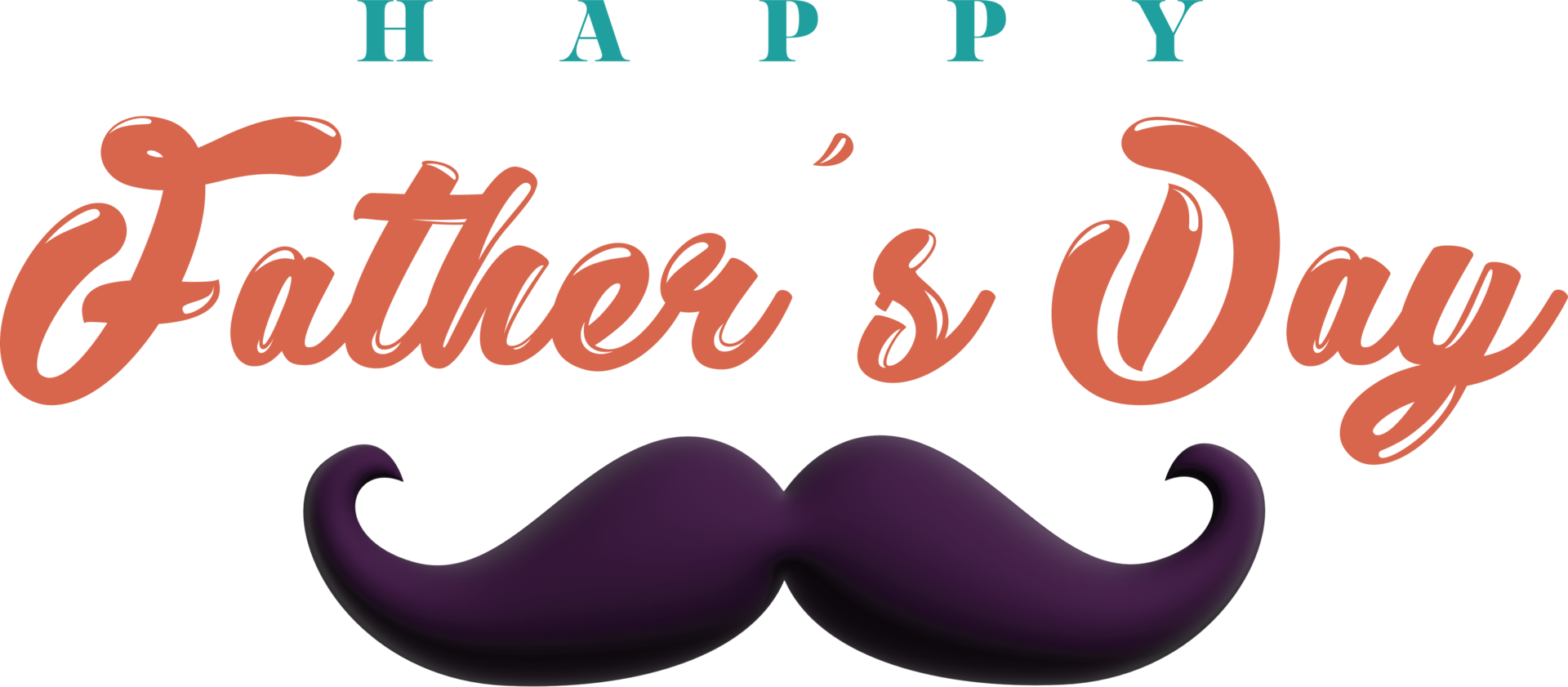 Fathers Day Typography png