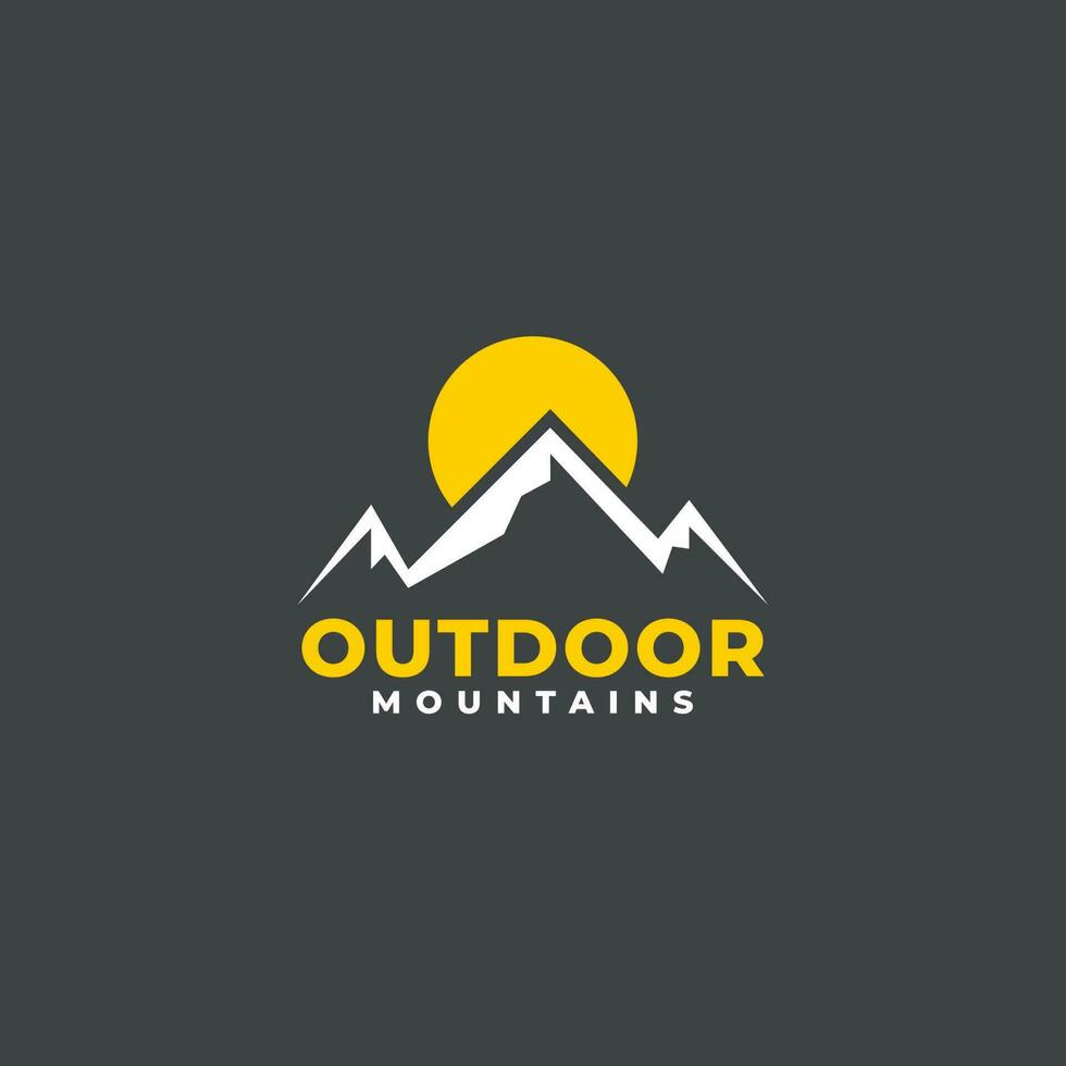 OUTDOOR MOUNTAINS LOGO vector