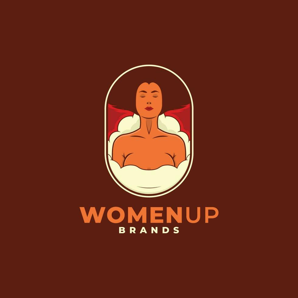 mujeres arriba marcas logo vector