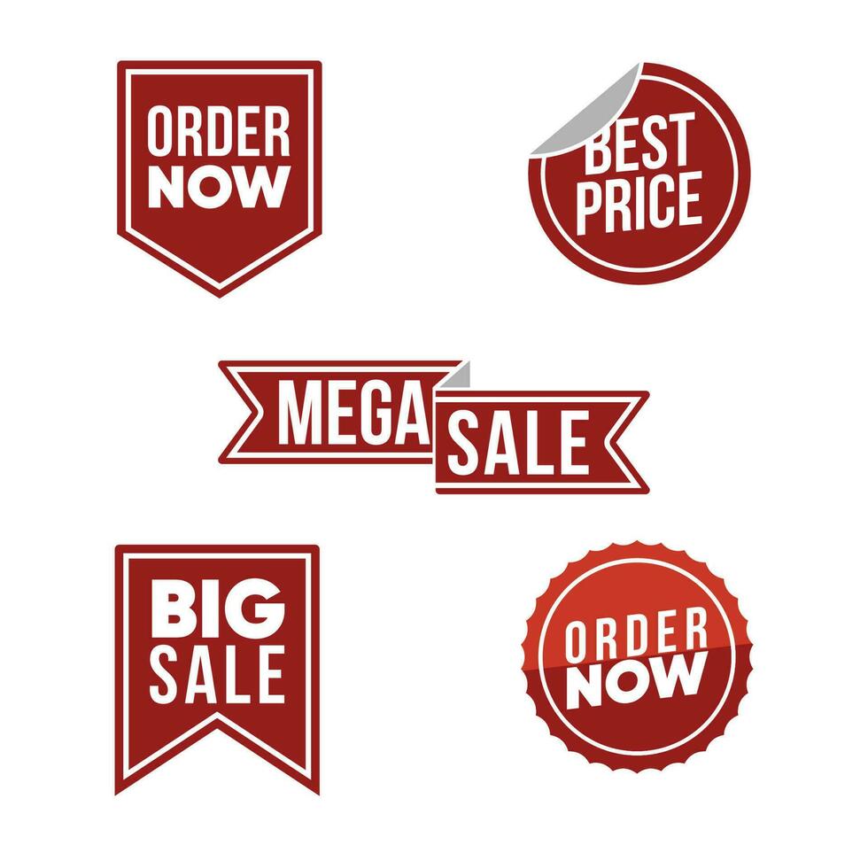 Price discount tag vector