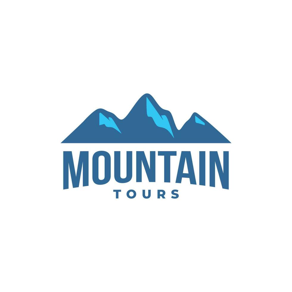 montaña Excursiones logo vector