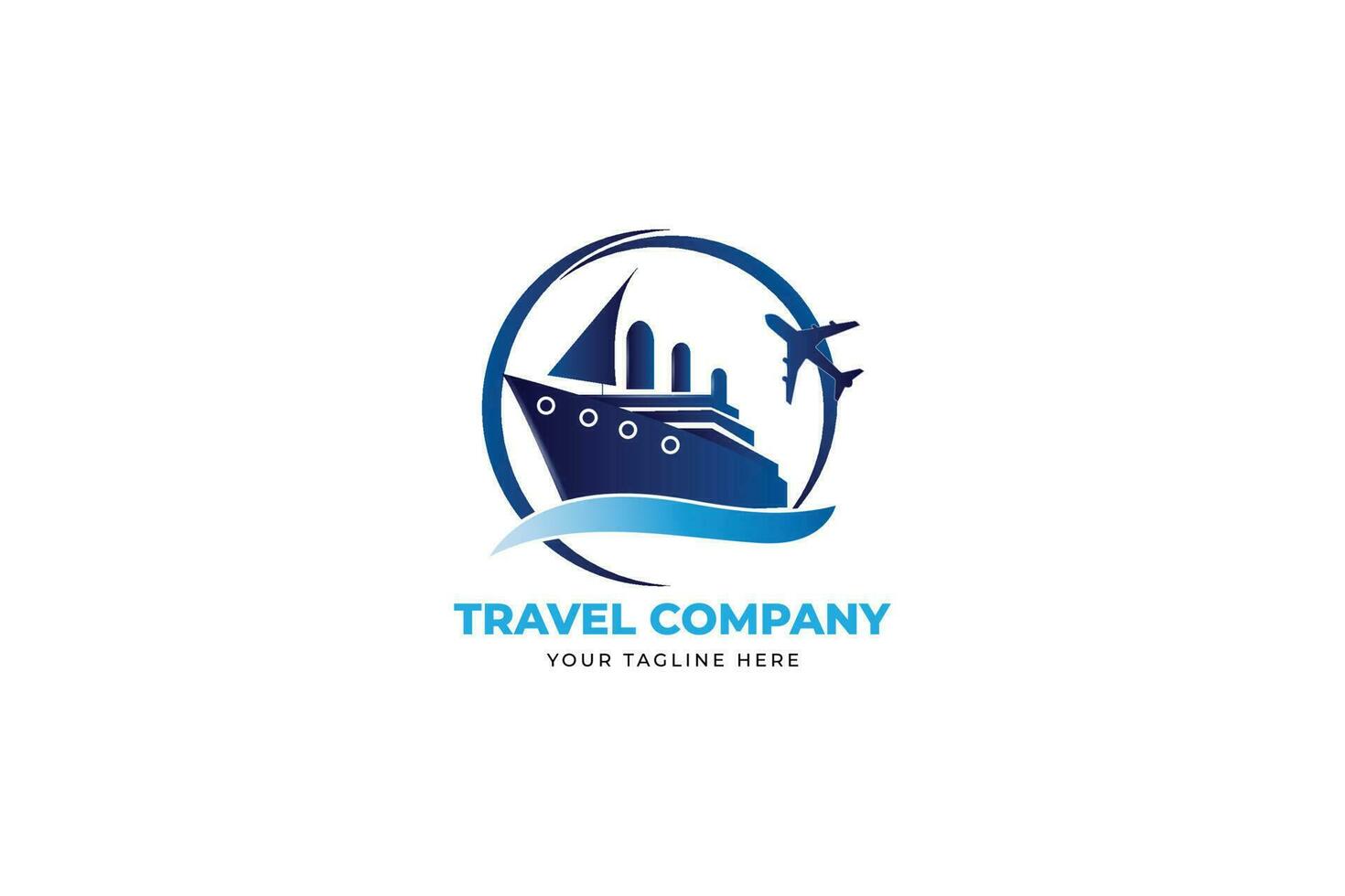 traveling company logo design illustration vector