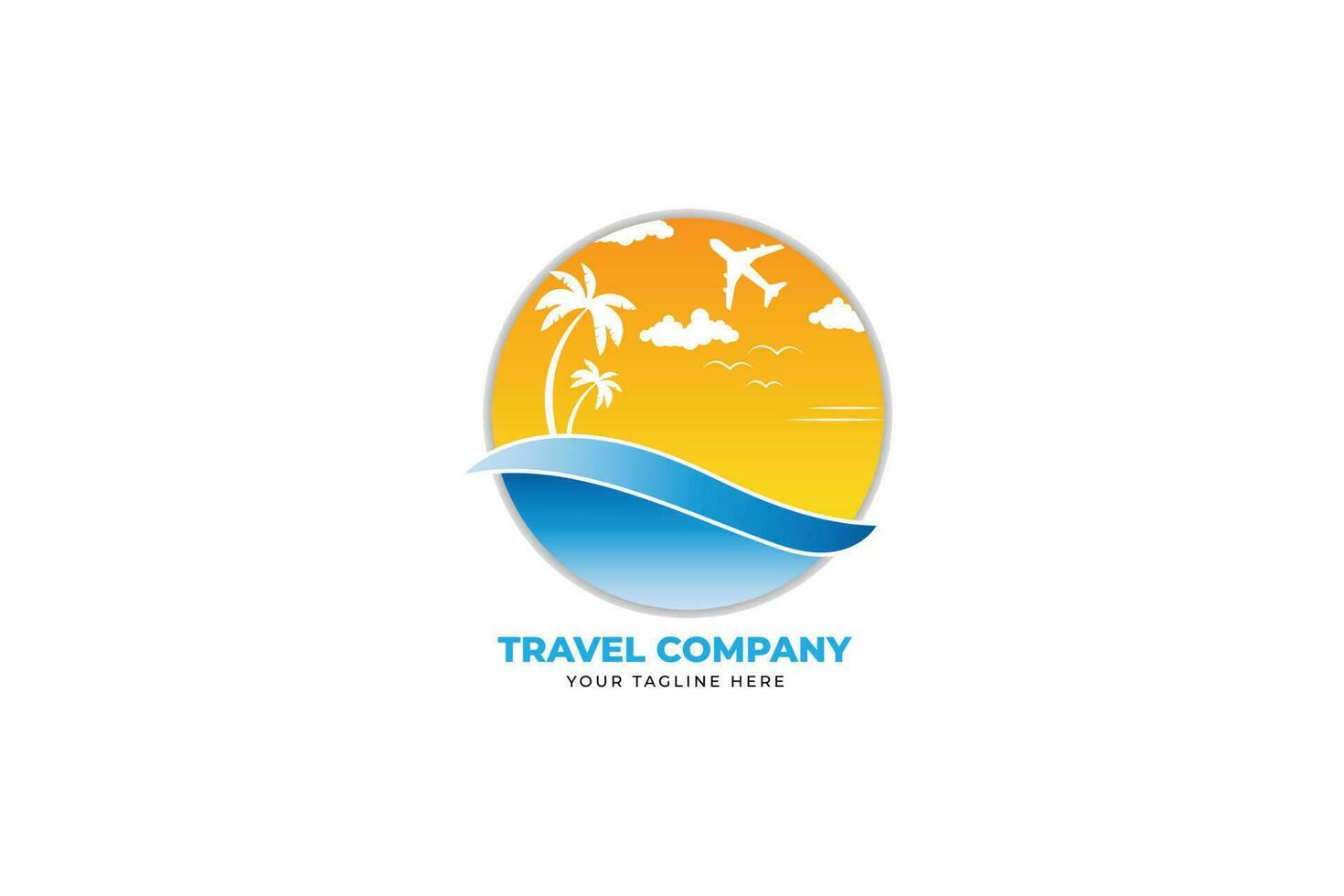 Creative detailed travel logo template design illustration vector