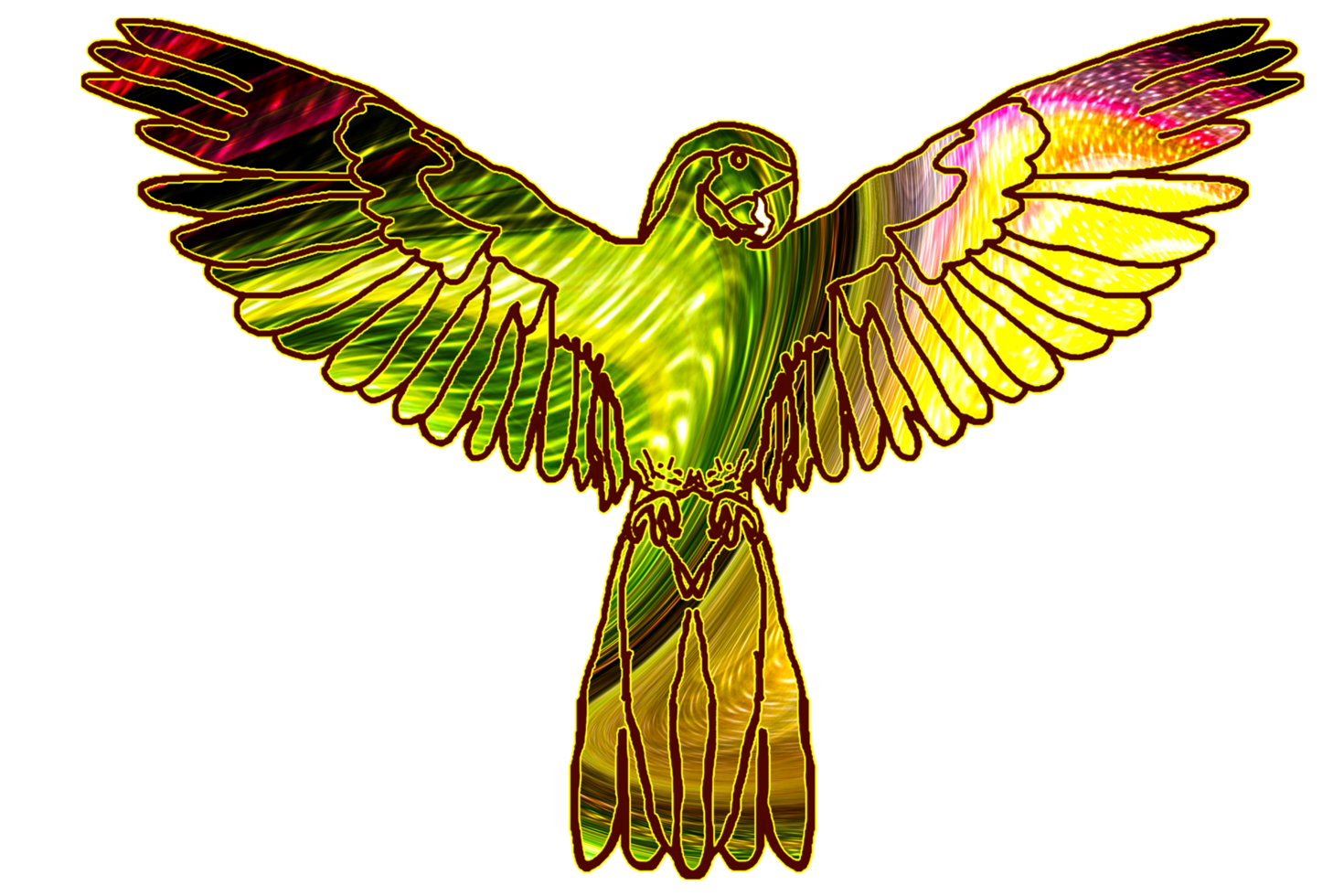icon parrot fly png