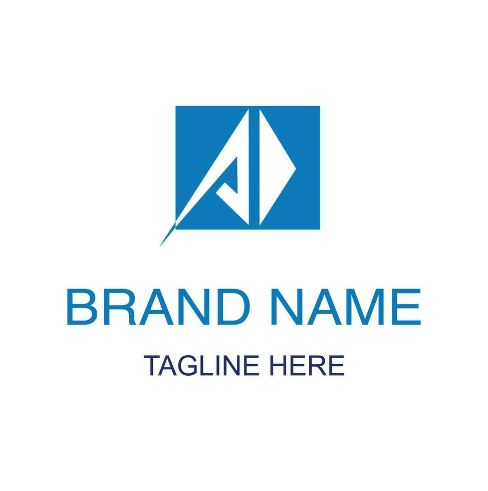 anuncio logo diseño dentro estilos fuentes y forma utilizar negocio empresa vector
