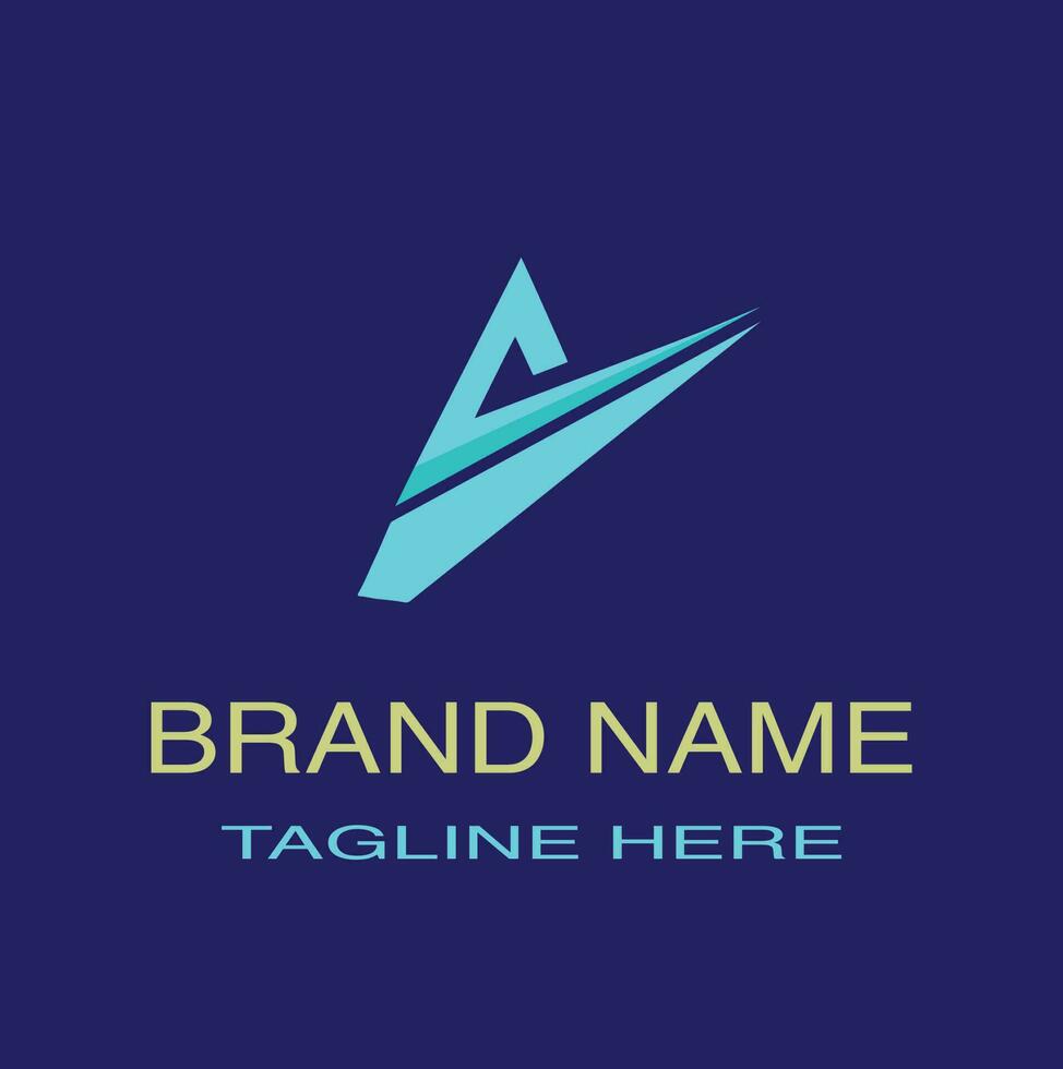 un letra logo diseño dentro estilos fuentes y forma para empresa vector