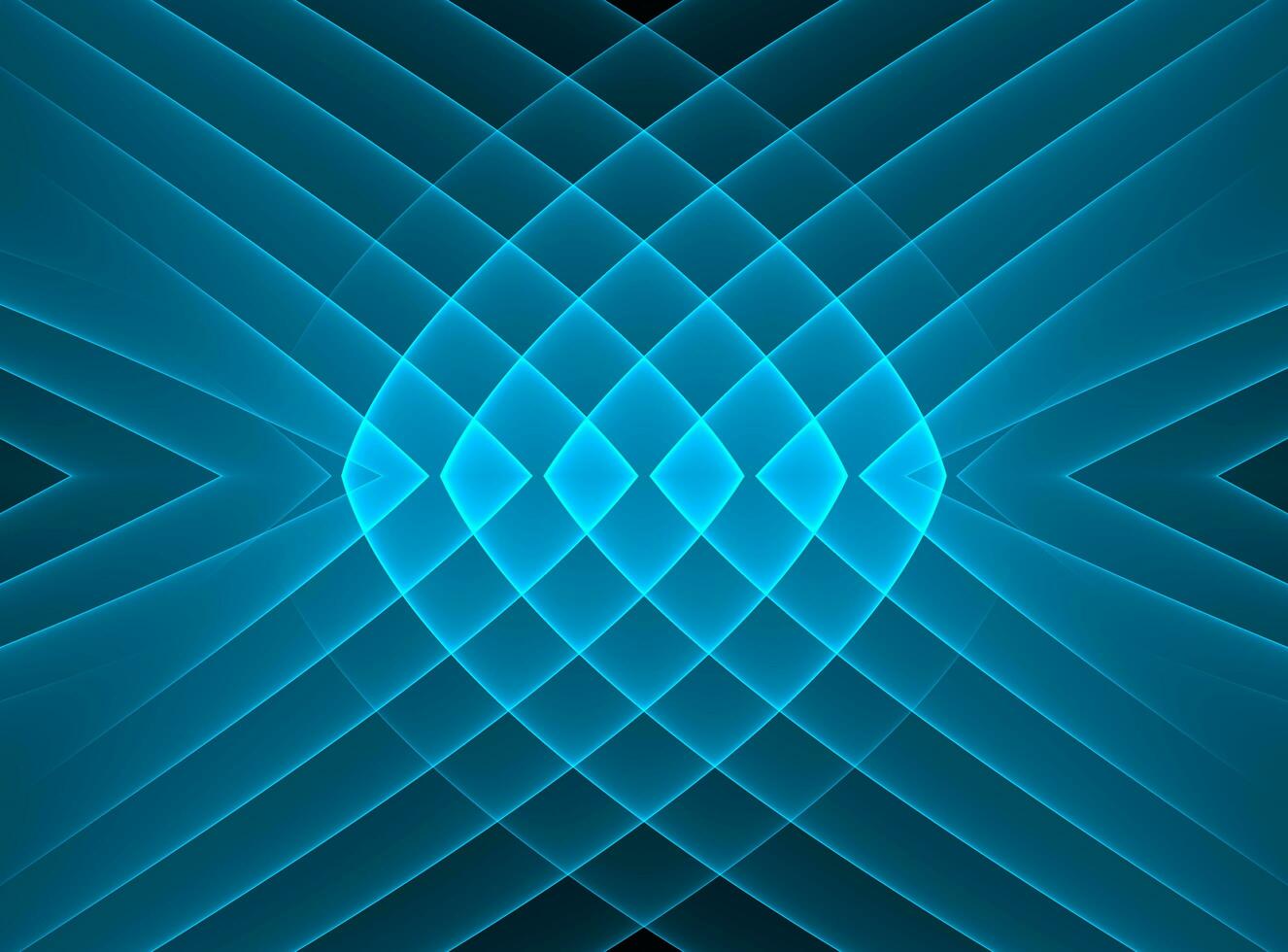 abstract blue curve lines geometric shape background illustration photo