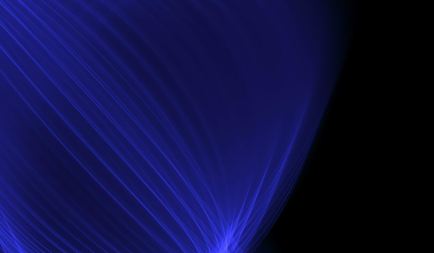 blue abstract glowing lines gradient effect on black background illustration photo